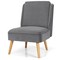 Costway Velvet Accent Chair Single Sofa Chair Leisure Chair with Wood Frame